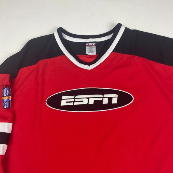 Vintage ESPN Disney Hockey Jersey Mens Adult Large - Picture 3 of 9